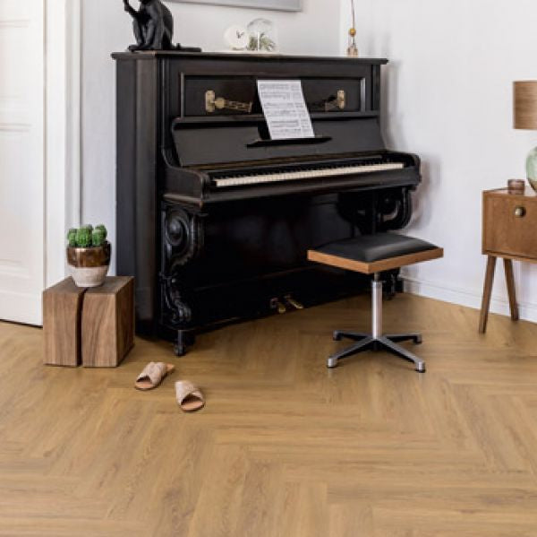 Victoria Almond Buff Herringbone LVT Flooring Universal 55 Luxury Vinyl 50762 22