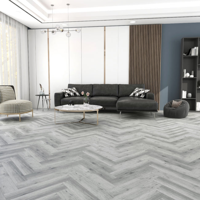 Victoria Arctic Herringbone LVT Flooring Universal 55 Luxury Vinyl 50763 22