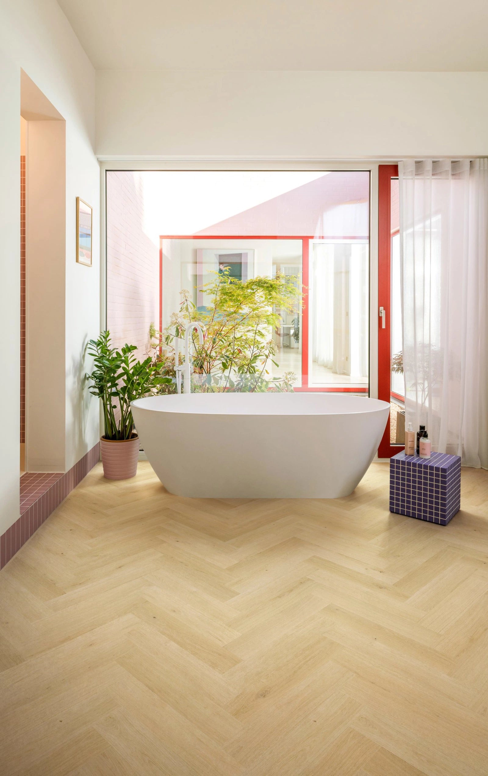 Quick-Step Impressive Design Ginger Oak Herringbone Laminate Flooring - IMD8246