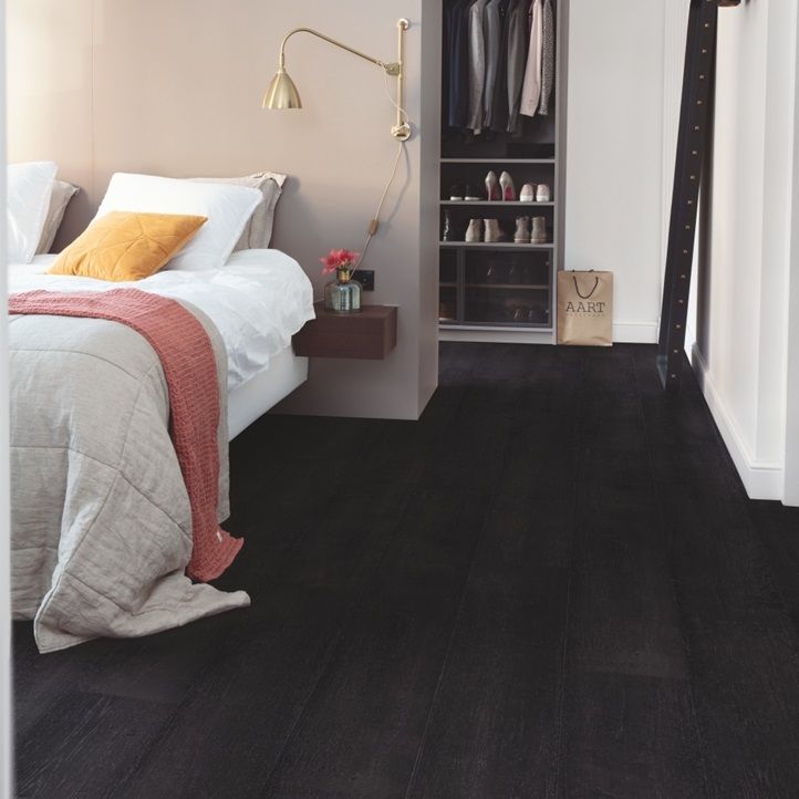 Quick-Step Capture Painted Oak Black Laminate Flooring - SIG4755