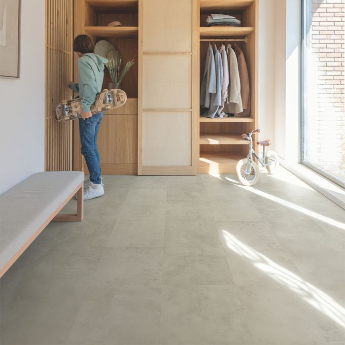 Quick-Step Muse Grey Concrete Laminate Flooring - MUS5488