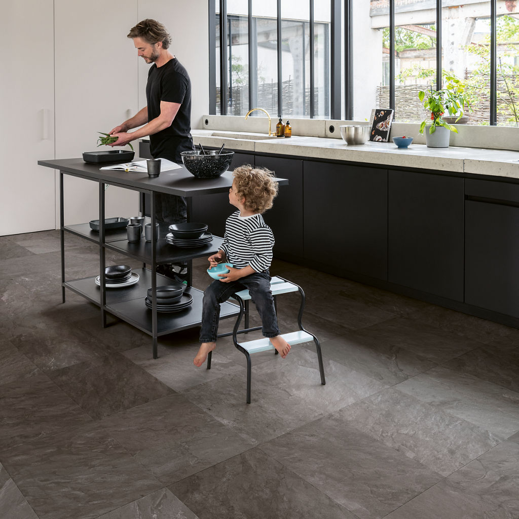 Quick-Step Muse Grey Slate Laminate Flooring - MUS5493